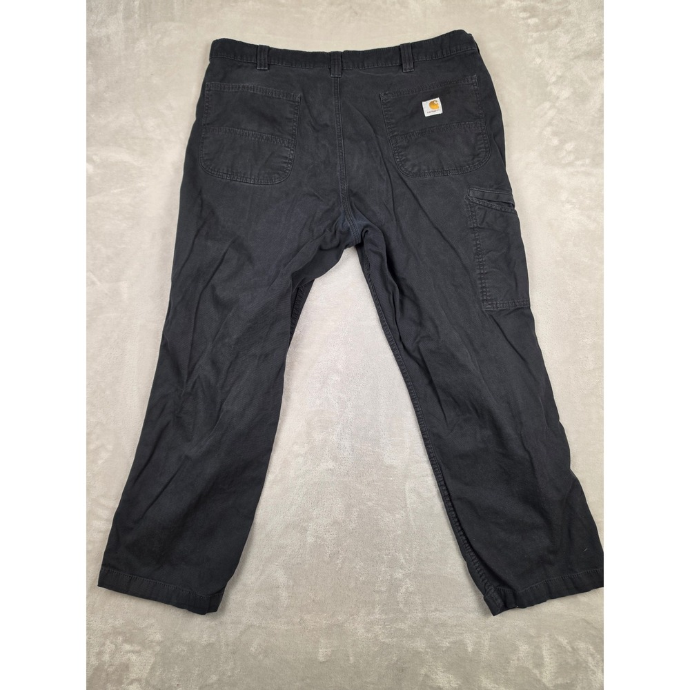 Carhartt Rugged Flex Relaxed Canvas Work Pants Mens 40x30 Black BN2291 Utility - Picture 9 of 11